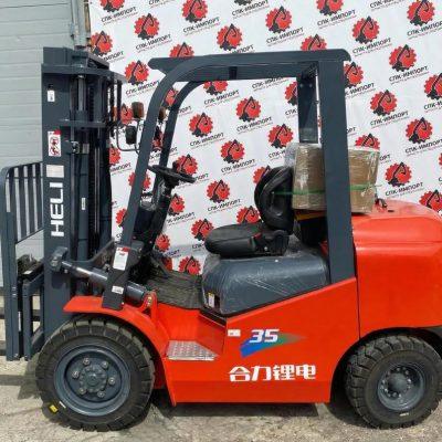 Электропогрузчик HELI CPD35 — грузоподъемность 3.5 тонны, высота подъема 3 метра, батарея Li-ion