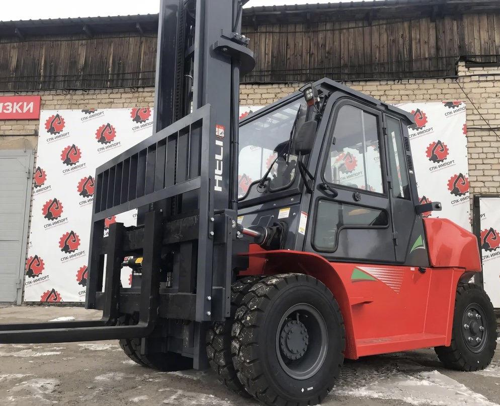 Дизельный автопогрузчик HELI CPCD70 вилочный с кабиной. Грузоподъемность 7 тонн, высота подъема 4,5 м. СПК-Импорт Фото-1