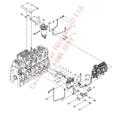 SE_PW46026 Топливный фильтр в сборе для дорожного катка SEM 518