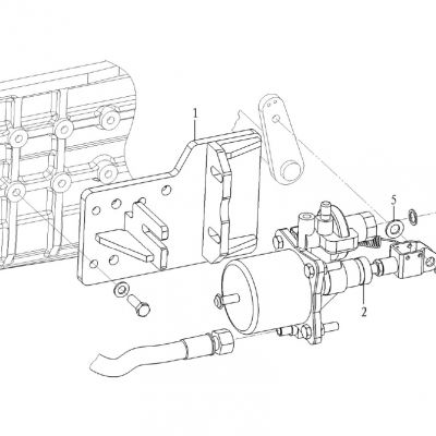 SK6115-1605900B Пневмоцилиндр для дорожного катка SDLG RS8140