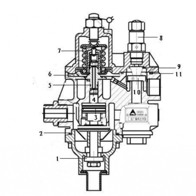 SH380-3511038 Клапан воздушный для дорожного катка SDLG RS8140