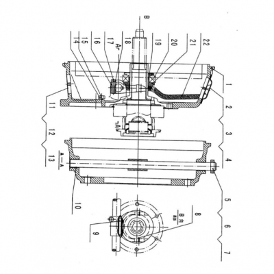 253-14-01070 Корпус сцепления для дорожного катка Shantui SR20M-E